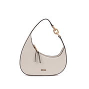 Bolsa Meia Lua Santa Lolla Off White Alça De Ombro