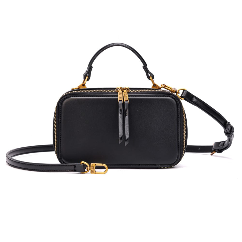 Bolsa Pequena Preta Santa Lolla Alça Dupla 