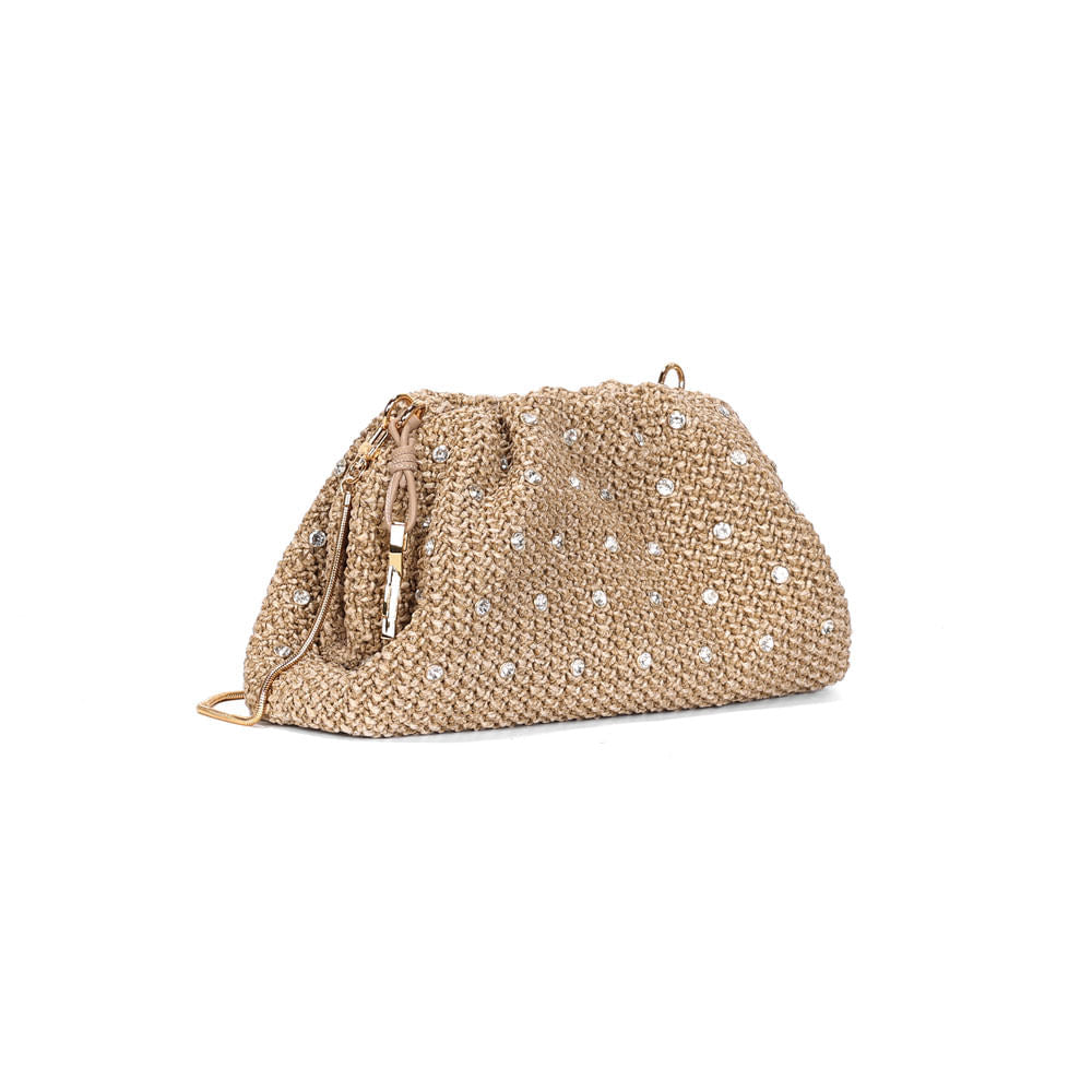 Bolsa Pouch Santa Lolla Bege Tramada Transversal