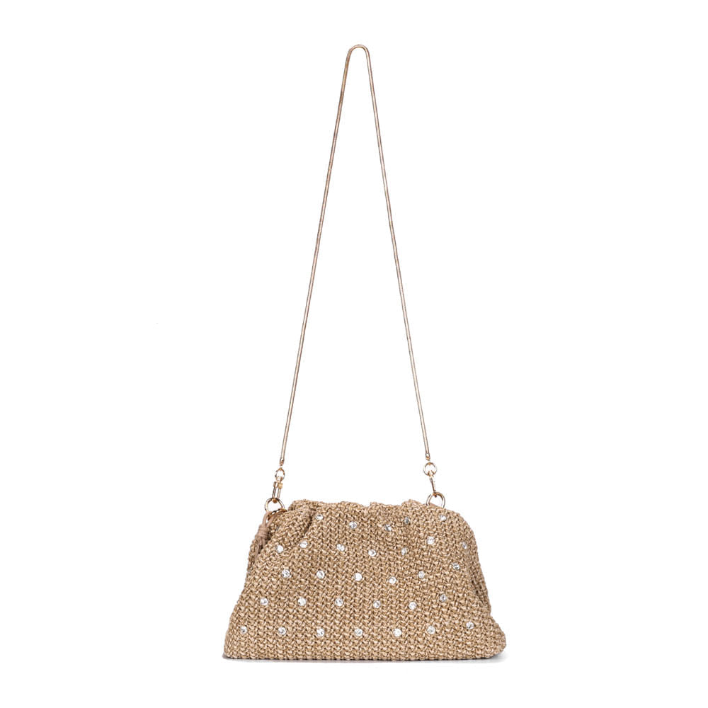 Bolsa Pouch Santa Lolla Bege Tramada Transversal