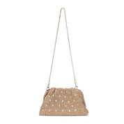 Bolsa Pouch Santa Lolla Bege Tramada Transversal