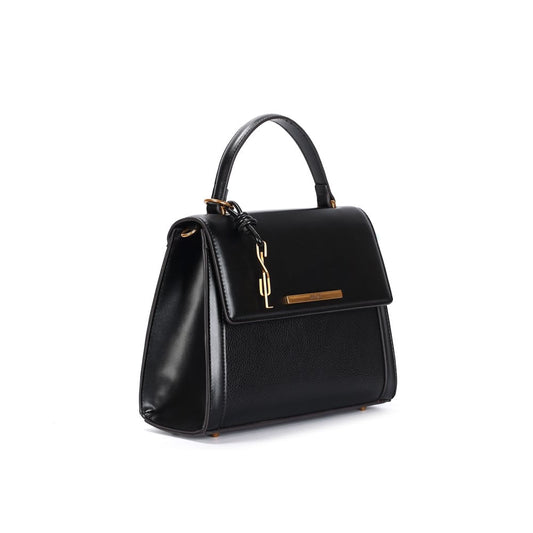 Bolsa Quadrada Santa Lolla Preta Alça Transversal