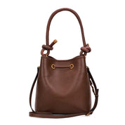 Bolsa Saco Santa Lolla Marrom Alça Trançada
