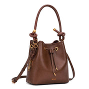 Bolsa Saco Santa Lolla Marrom Alça Trançada