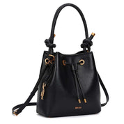 Bolsa Saco Santa Lolla Preta Alça Corda
