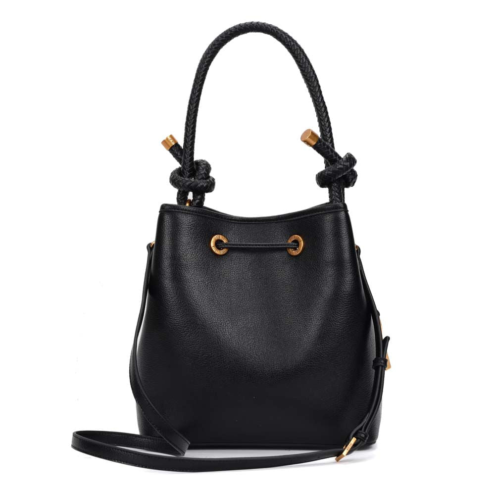 Bolsa Saco Santa Lolla Preta Alça Corda