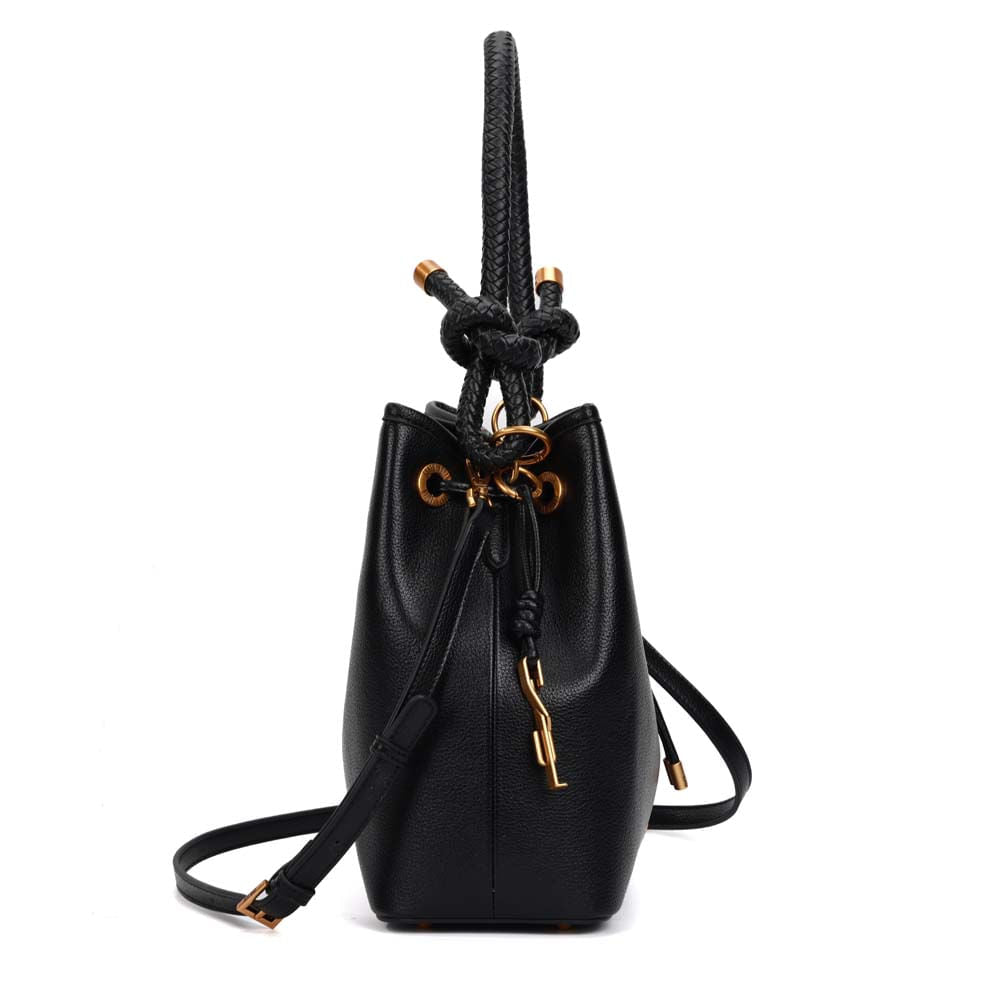 Bolsa Saco Santa Lolla Preta Alça Corda