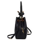 Bolsa Saco Santa Lolla Preta Alça Corda