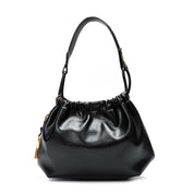 Bolsa Saco Santa Lolla Preta Corrente Dourada