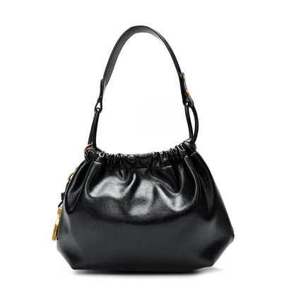 Bolsa Saco Santa Lolla Preta Corrente Dourada