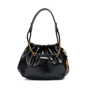 Bolsa Saco Santa Lolla Preta Corrente Dourada