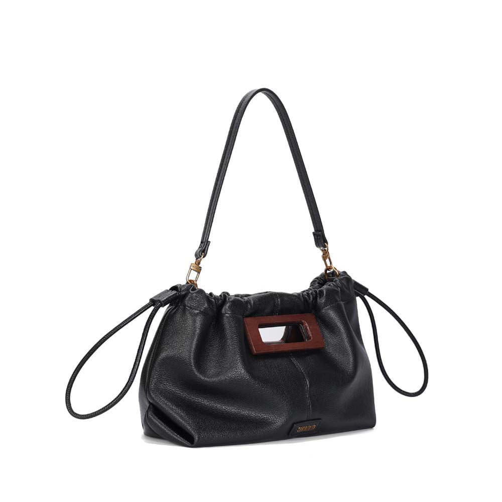 Bolsa Saco Santa Lolla Preta Floater Alça Tiracolo