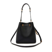 Bolsa Saco Santa Lolla Preta Floater Cordão Dourado