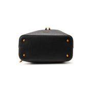 Bolsa Saco Santa Lolla Preta Floater Cordão Dourado