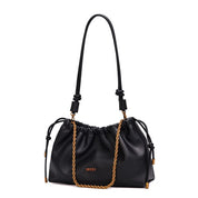 Bolsa Saco Santa Lolla Preto Alça Ombro
