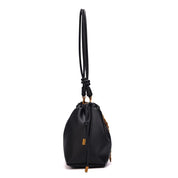 Bolsa Saco Santa Lolla Preto Alça Ombro
