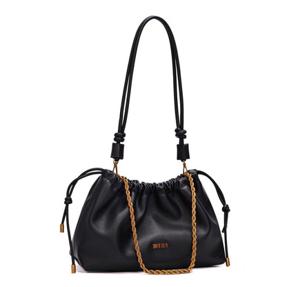 Bolsa Saco Santa Lolla Preto Alça Ombro