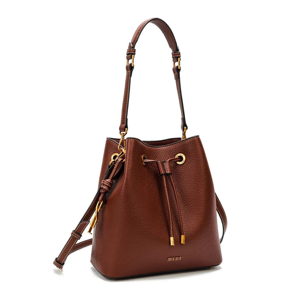 Bolsa Saco Santa Lolla Terracota Alça Tiracolo