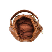 Bolsa Saco Santa Lolla Terracota Corrente Dourada