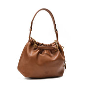 Bolsa Saco Santa Lolla Terracota Corrente Dourada