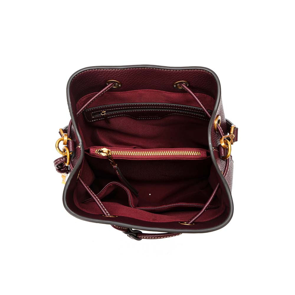 Bolsa Saco Santa Lolla Vinho Bucket Floater Média