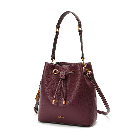 Bolsa Saco Santa Lolla Vinho Bucket Floater Média