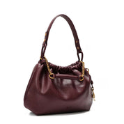 Bolsa Saco Santa Lolla Vinho Corrente Dourada