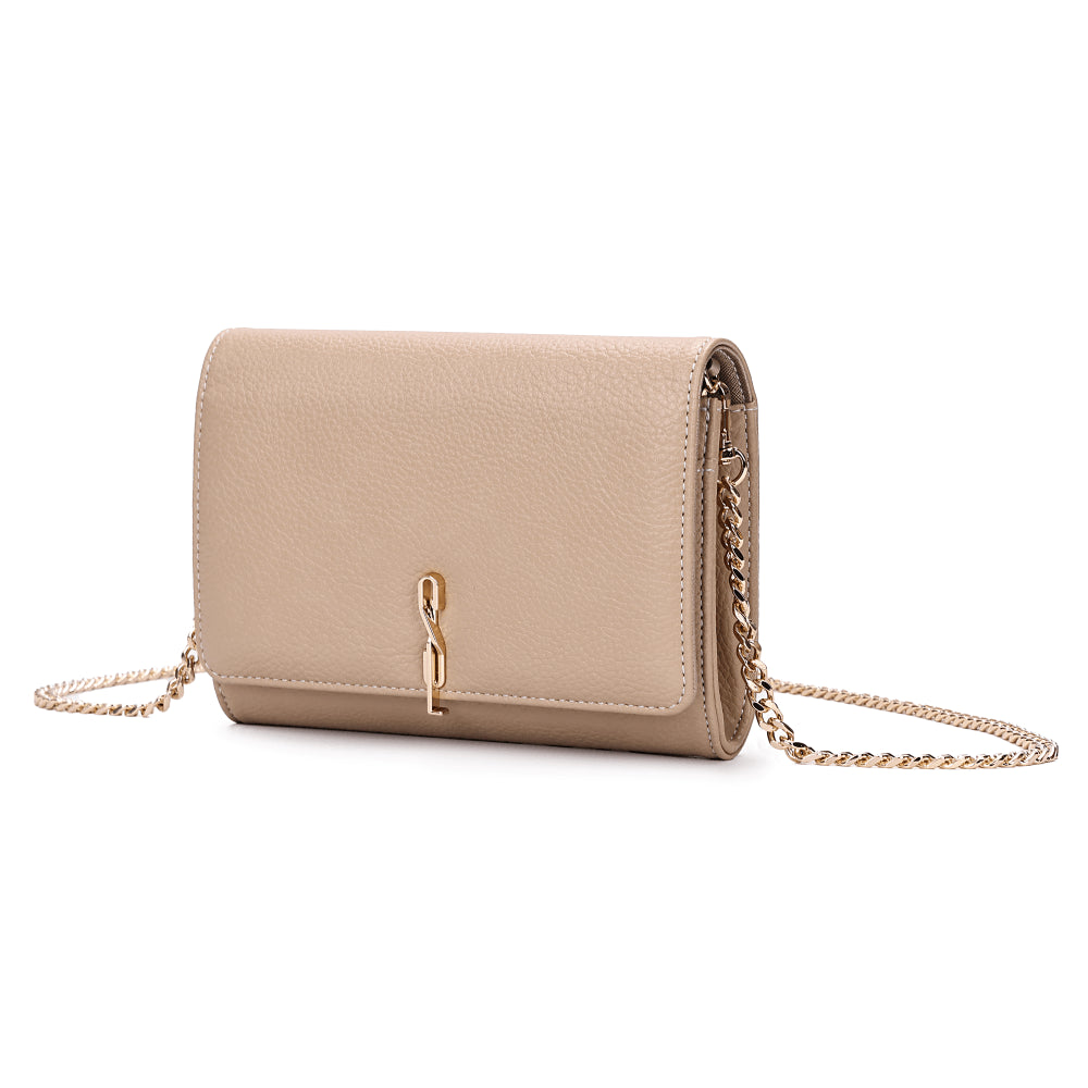 Bolsa Santa Lolla Bege Alça Corrente