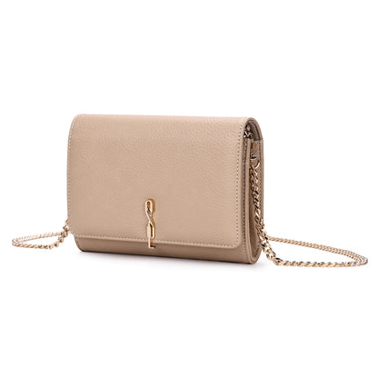 Bolsa Santa Lolla Bege Alça Corrente