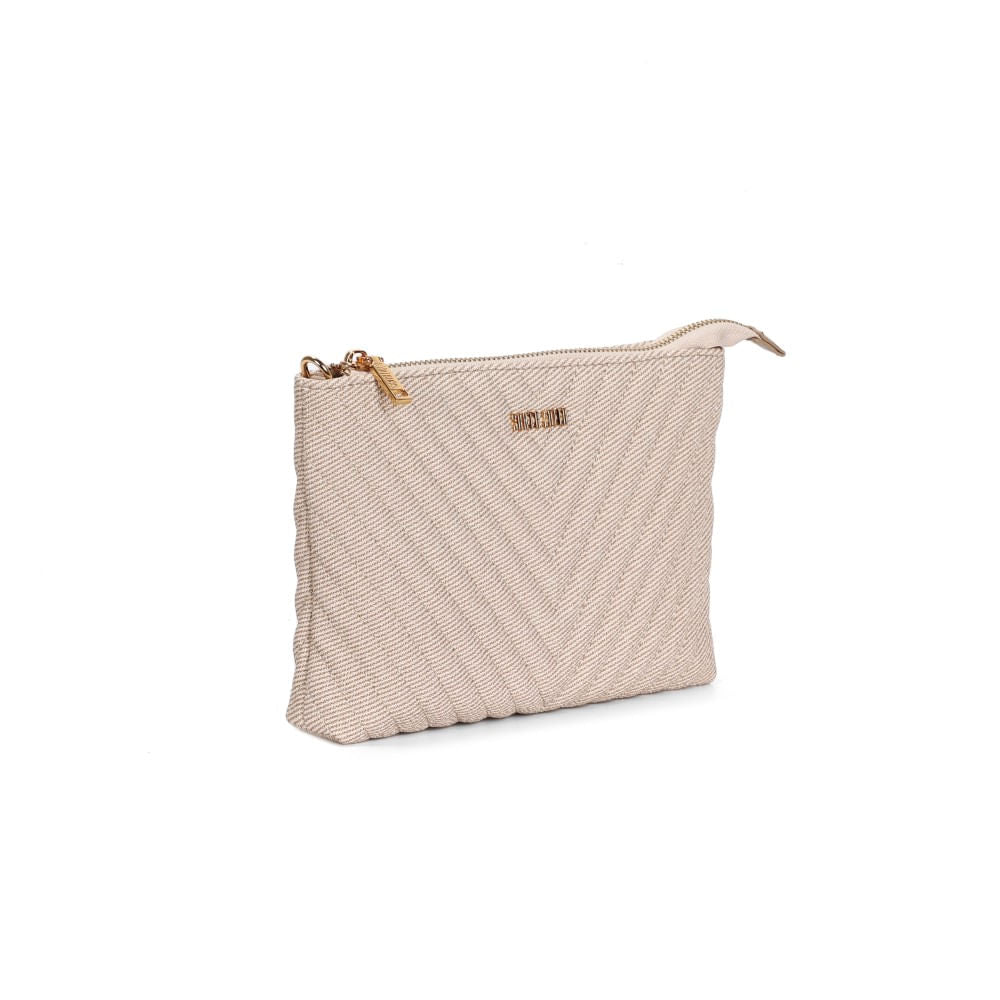 Bolsa Santa Lolla Bege Canvas Matelassê Alça Transversal
