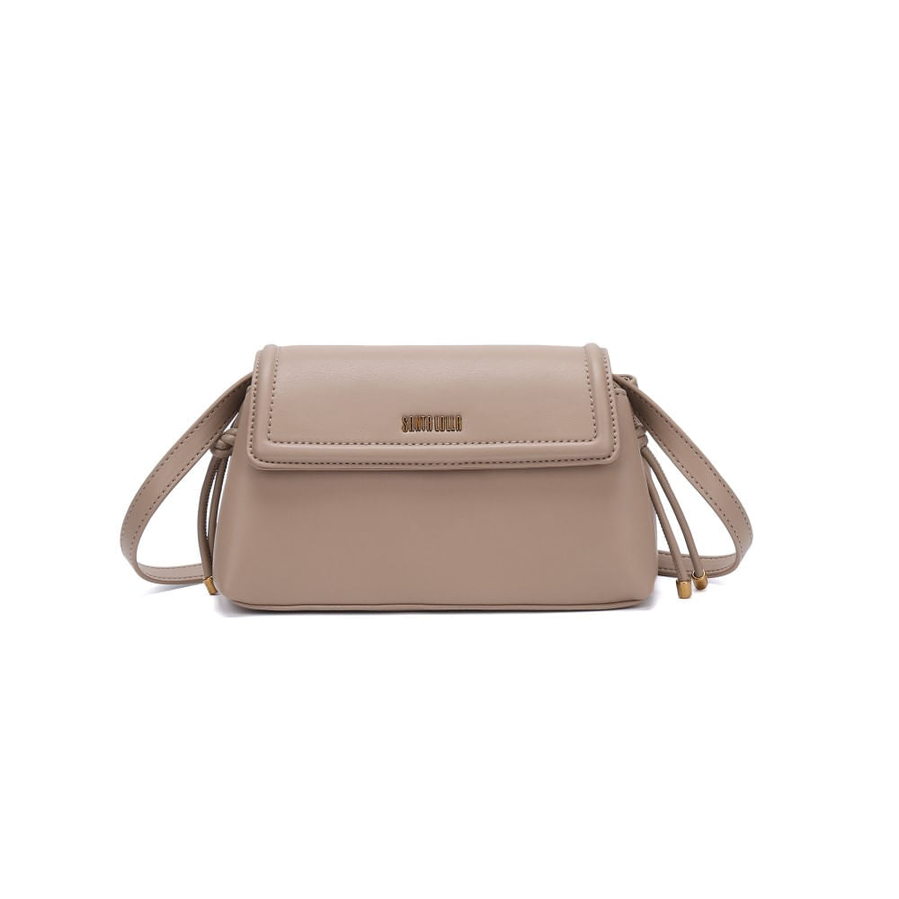 Bolsa Santa Lolla Bege Soft Alça Transversal
