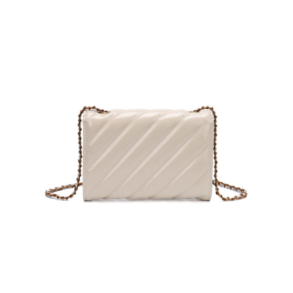 Bolsa Santa Lolla Bege Verniz Matelassê 