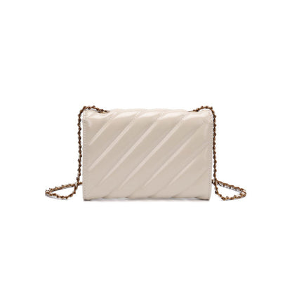 Bolsa Santa Lolla Bege Verniz Matelassê 