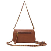 Bolsa Santa Lolla Caramelo Alça Corrente Transversal