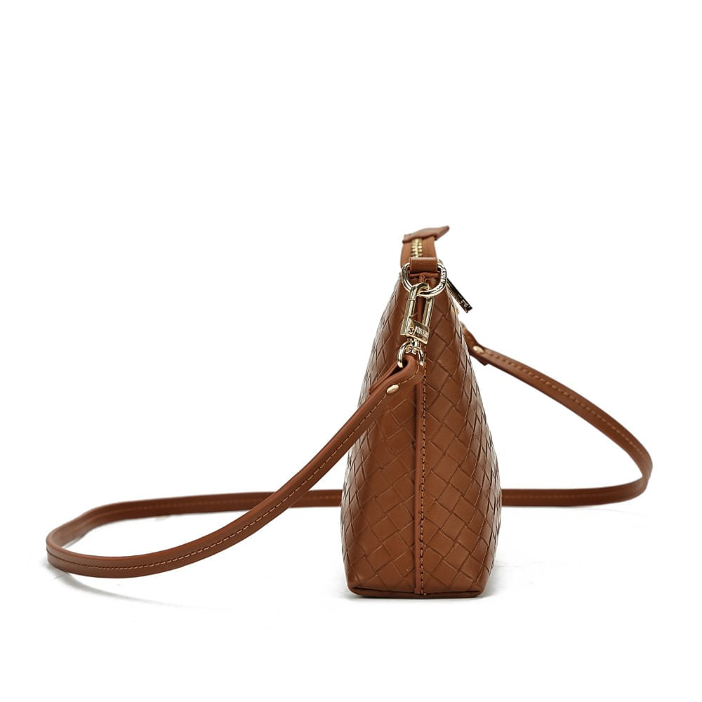 Bolsa Santa Lolla Caramelo Alça Transversal