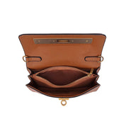 Bolsa Santa Lolla Caramelo Texturizada Alça Dupla