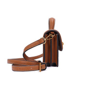 Bolsa Santa Lolla Caramelo Texturizada Alça Dupla