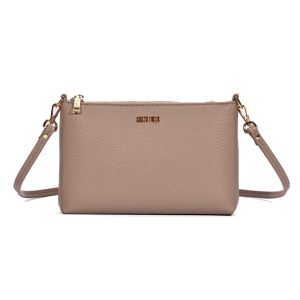 Bolsa Santa Lolla Cinza Alça Transversal