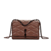 Bolsa Santa Lolla Marrom Alça Corrente Transversal 