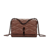 Bolsa Santa Lolla Marrom Alça Corrente Transversal