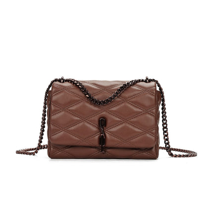 Bolsa Santa Lolla Marrom Alça Corrente Transversal 