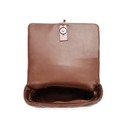 Bolsa Santa Lolla Marrom Alça Corrente Transversal 