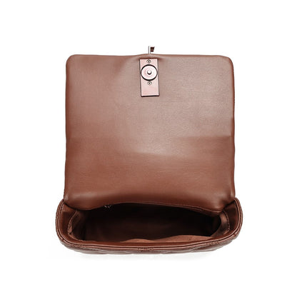 Bolsa Santa Lolla Marrom Alça Corrente Transversal 