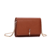 Bolsa Santa Lolla Marrom Alça Corrente Transversal 