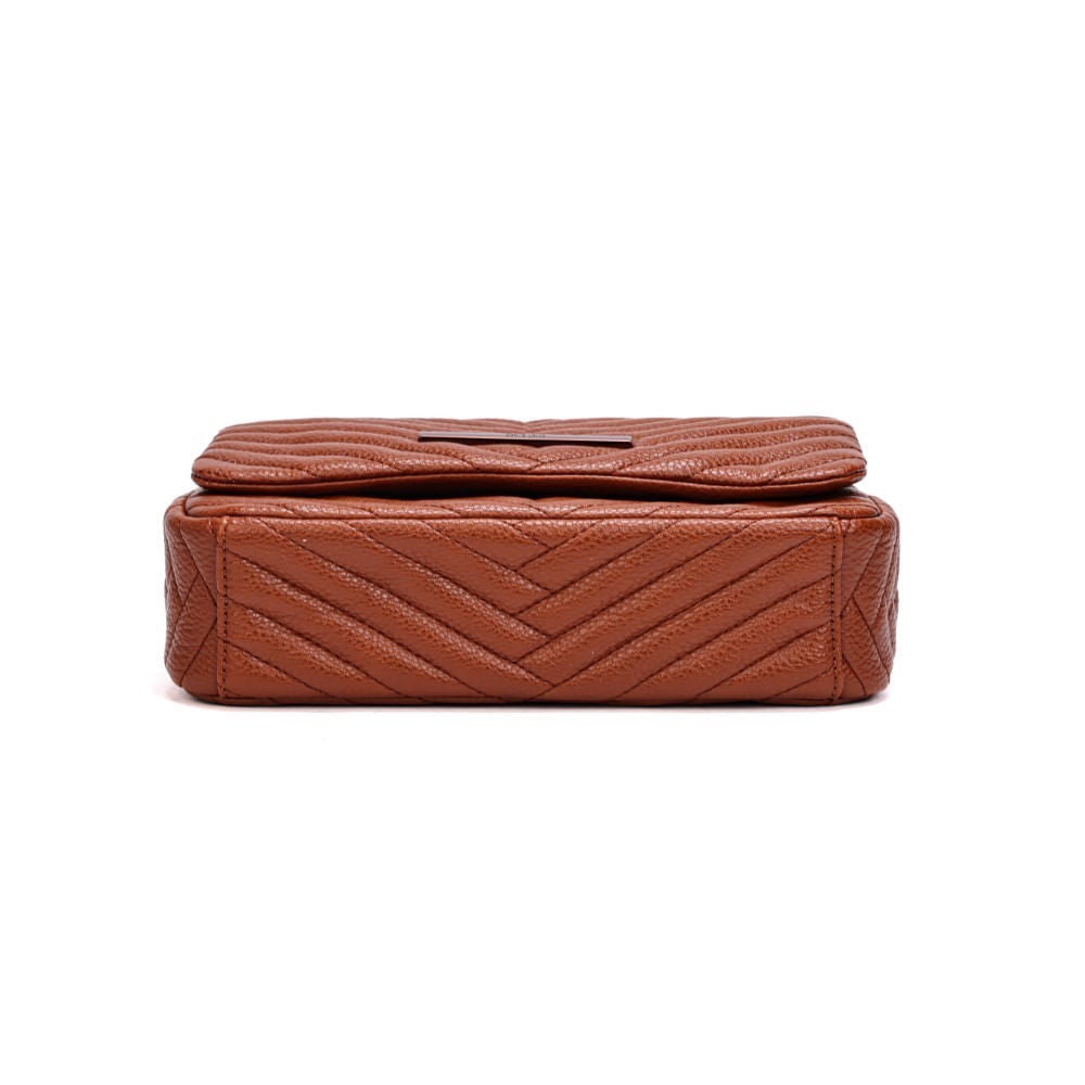 Bolsa Santa Lolla Marrom Alça De Ombro Corrente