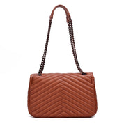 Bolsa Santa Lolla Marrom Alça De Ombro Corrente