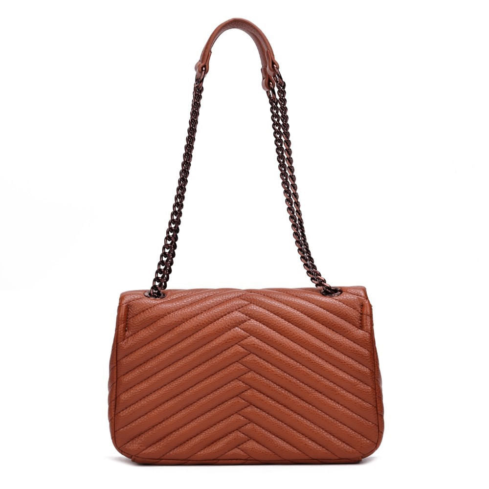 Bolsa Santa Lolla Marrom Alça De Ombro Corrente