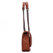 Bolsa Santa Lolla Marrom Alça De Ombro Corrente