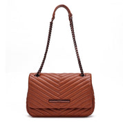 Bolsa Santa Lolla Marrom Alça De Ombro Corrente