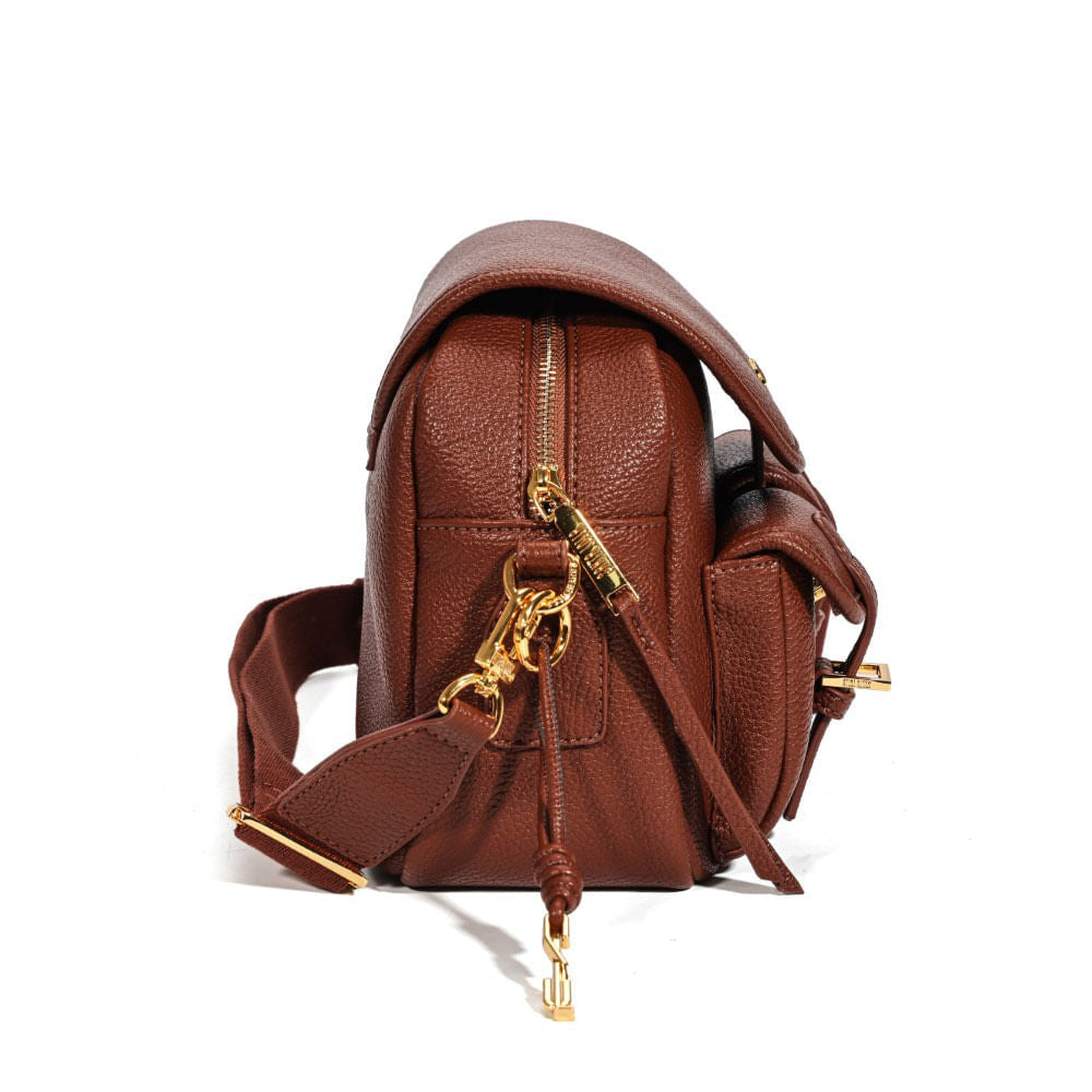 Bolsa Santa Lolla Marrom Bucket Transversal